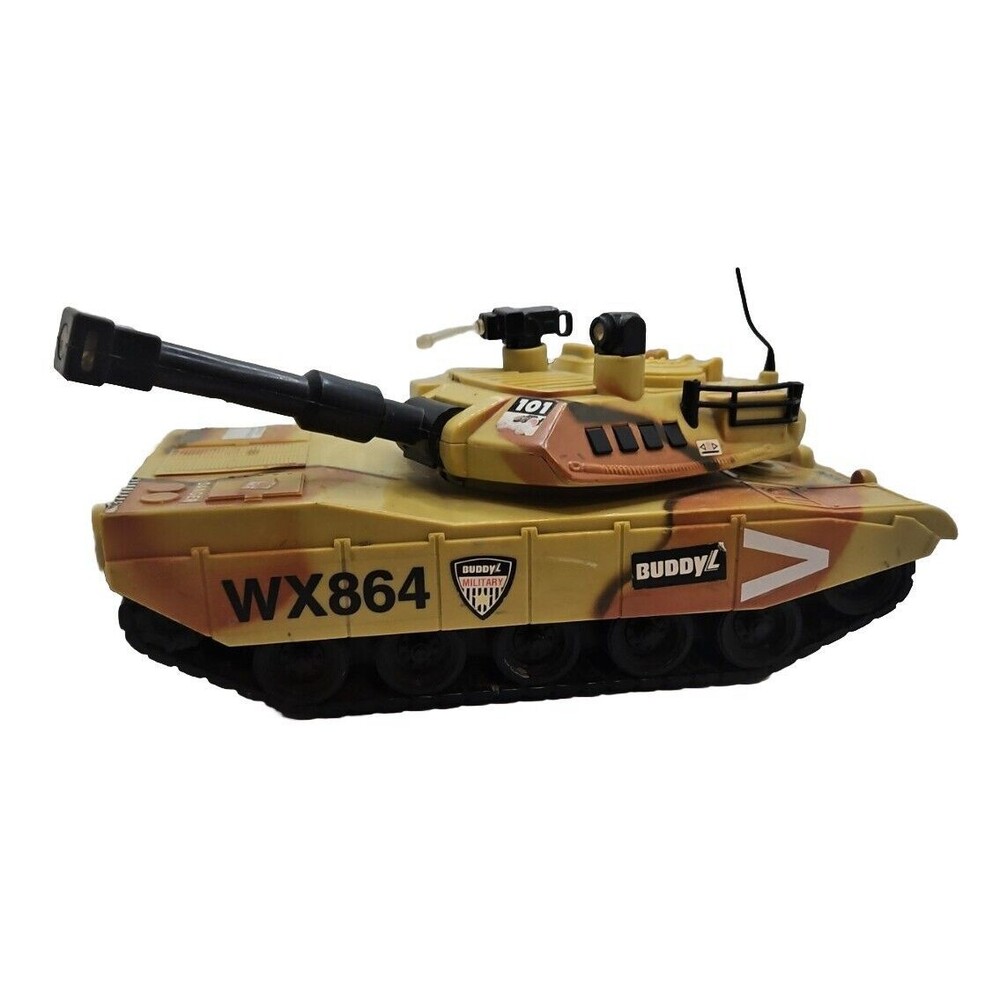 Vintage 1993 Buddy-L Military Force Tank M1 Abrams Toy Diecast Sound/Light WORKS